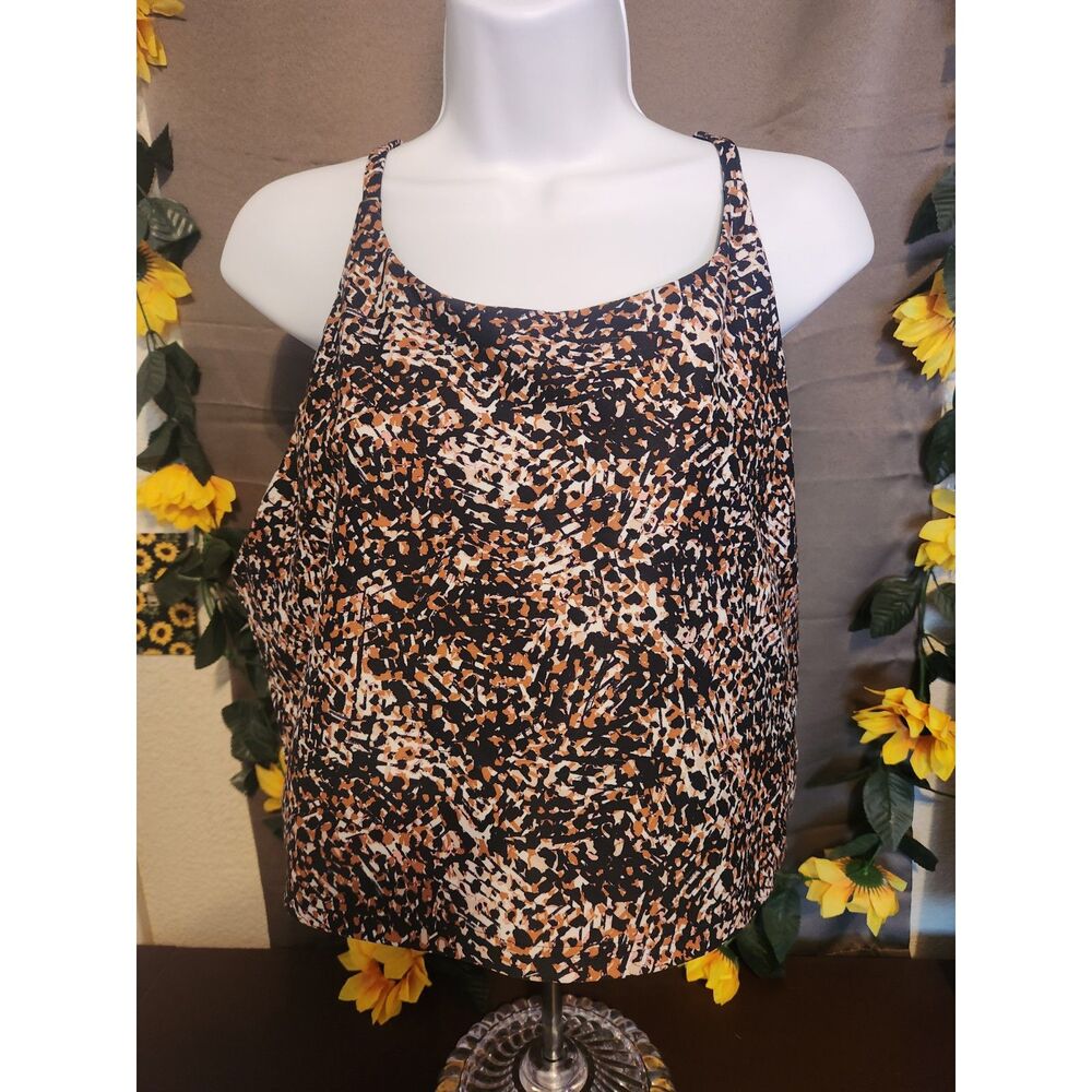 Old Navy Active Powersoft Tank Top Women's XXL Abstract Racerback Activewear